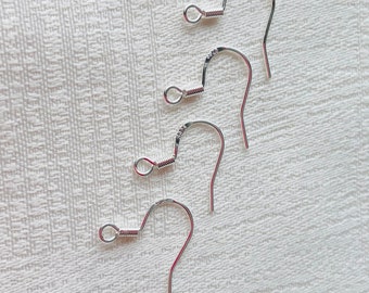 Sterling Silver 925 Earring Hooks 17x15mm