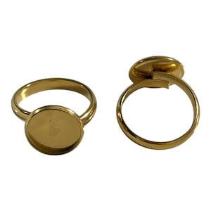 Stainless Steel 12mm Ring Bezel for Jewelry Making | Resin Jewelry DIY