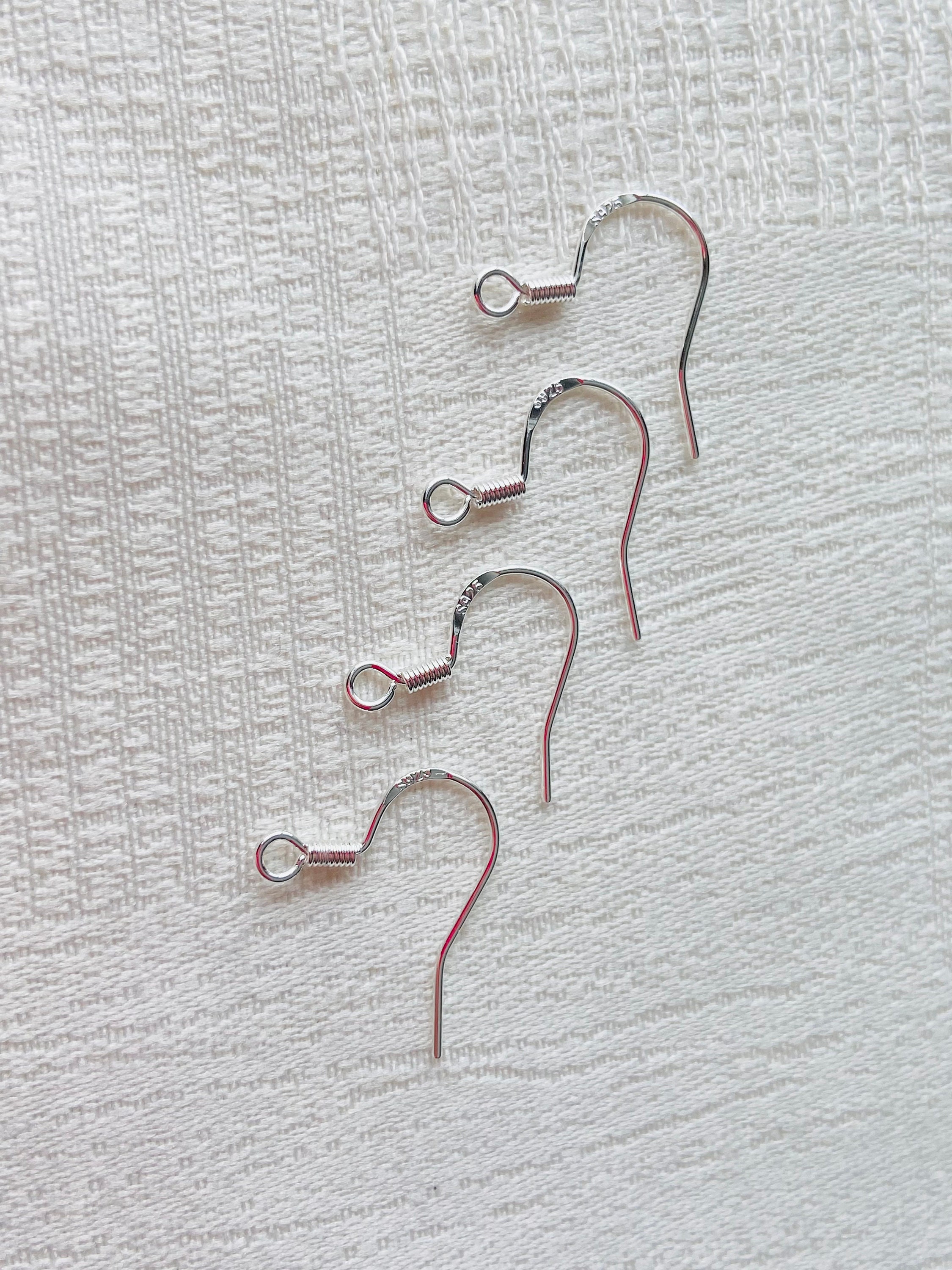 6 Pairs of Sterling Silver Earring Hooks, 925 Silver Ear Wire Hook for Earring  Jewelry Making 