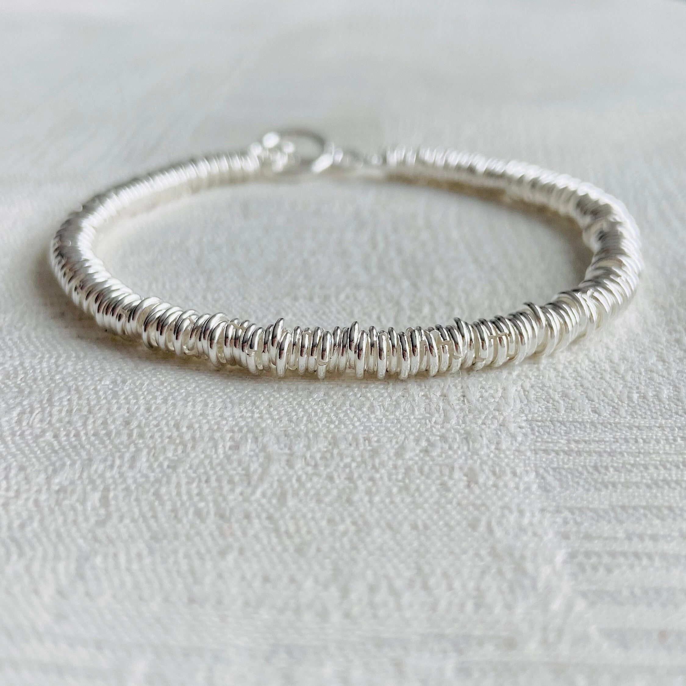 Sterling Silver Chain Link Bracelet 925 - Etsy