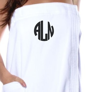 Embroidered Cotton Terry Velour Cloth Spa Wrap, Bath Towel Wrap, Monogrammed Gift, Bridesmaid Gift, Personalized Bath Wrap, Graduation Gifts