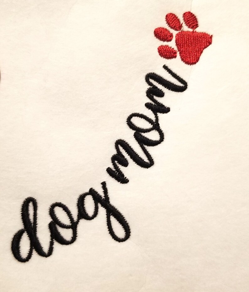 Embroidered Dog Mom Sweatshirt, Dog Mom Sweatshirt, Gift for Dog Mom