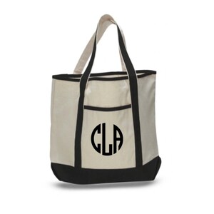 Embroidered Large Canvas Tote Bags, Custom Teacher&#39;s Tote, Wedding Bag, Personalize Tote, Monogrammed Tote Bag, Bridesmaid Gift
