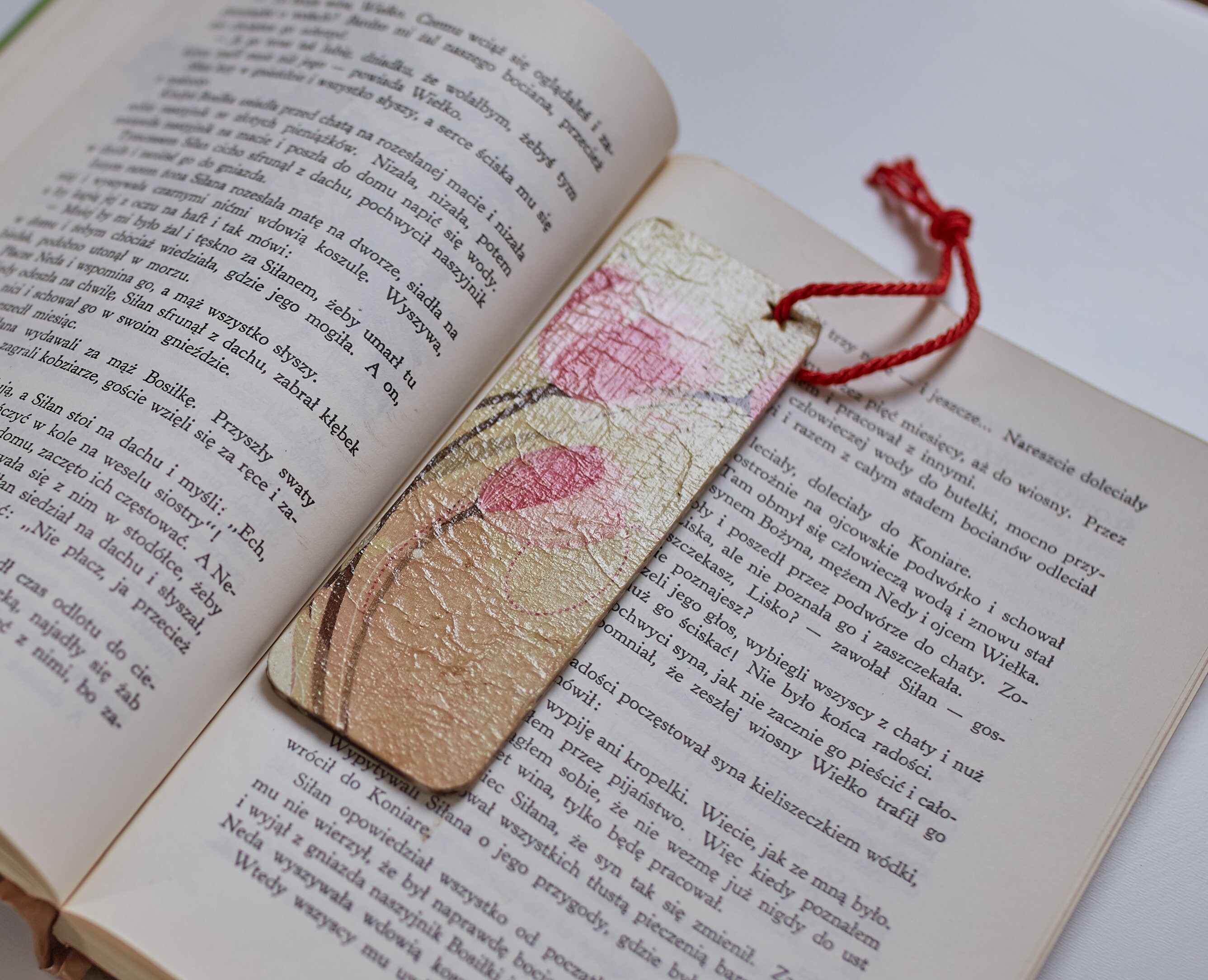 Unique decoupage wooden bookmark Etsy