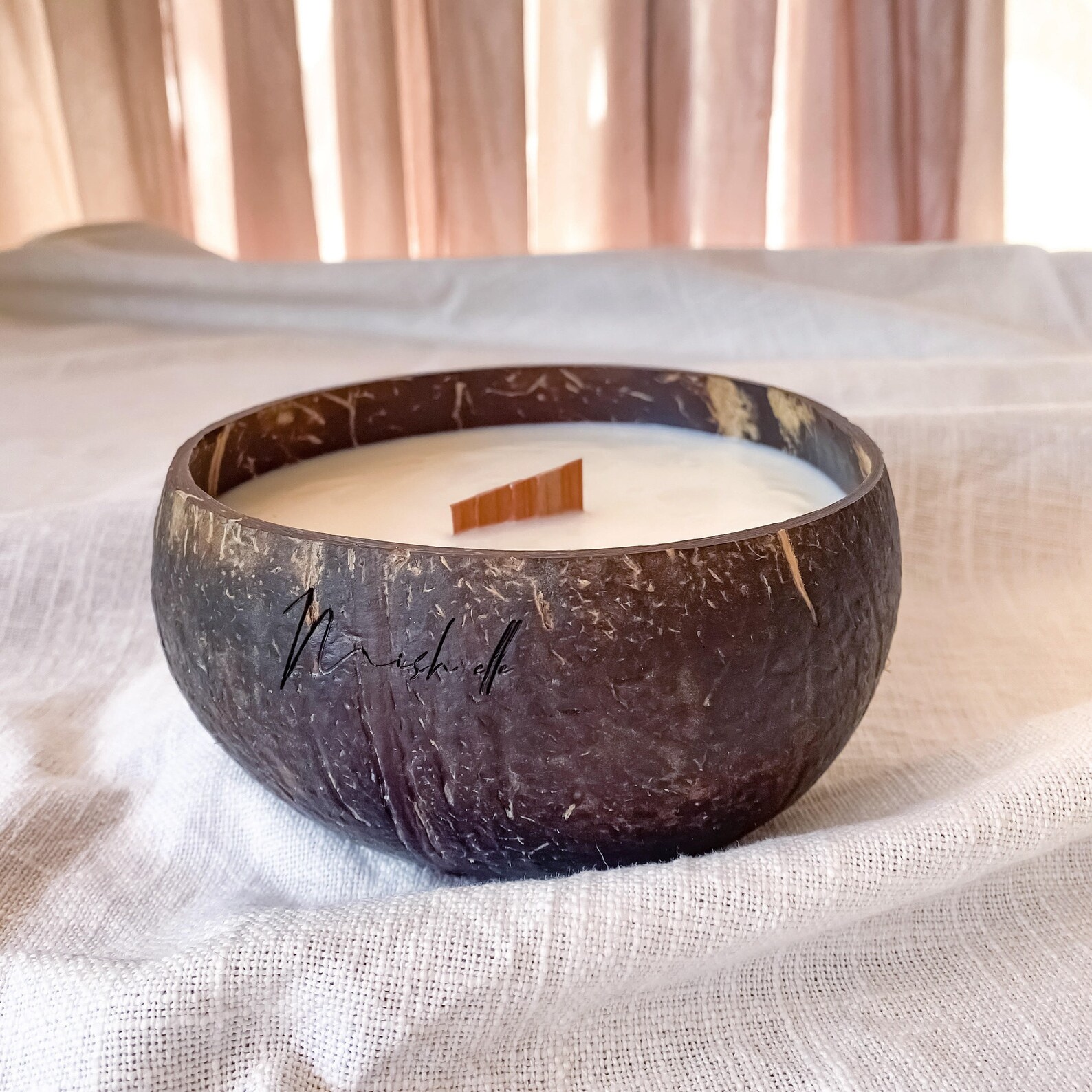 500g COCONUT SHELL CANDLE Large Size Soy candle Etsy