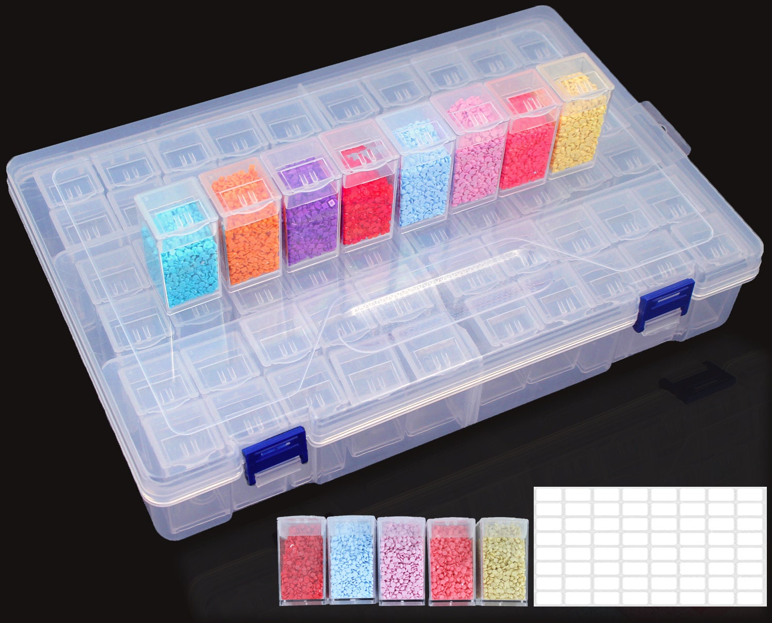 Rhinestones Container Storage 