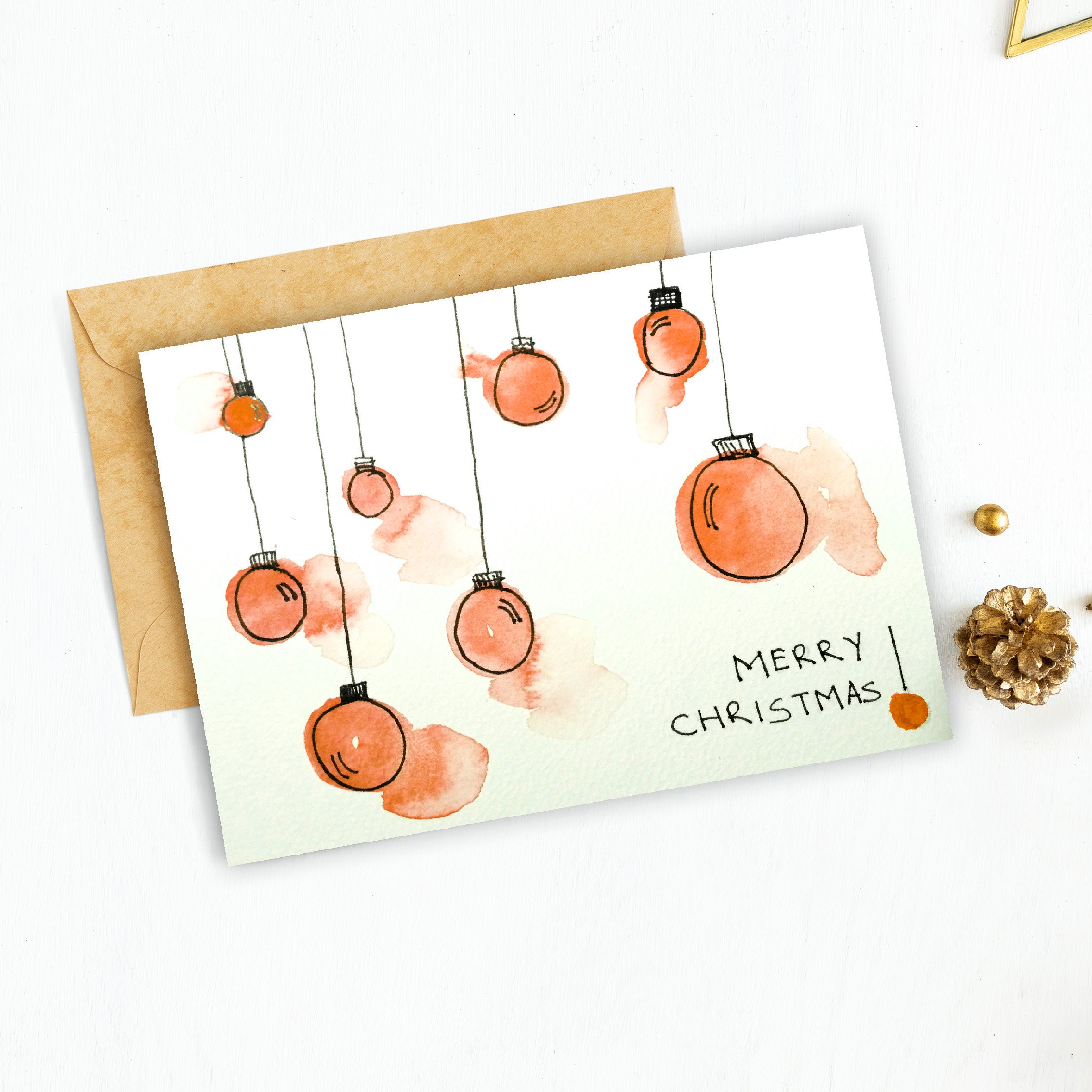 DPKOW 16 Natale Biglietti Auguri con Buste Adesivi, Carta Kraft