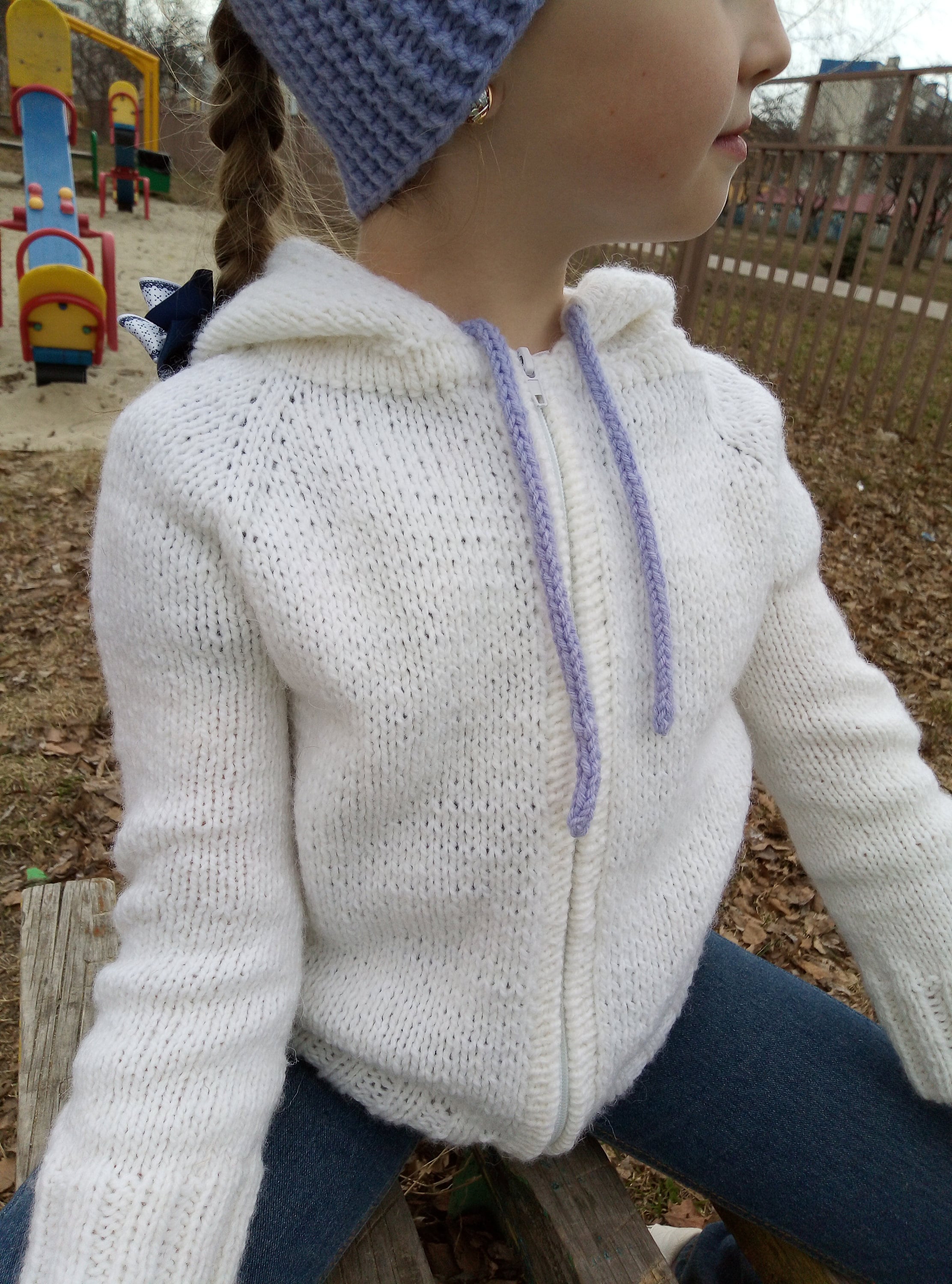 KNITTING PATTERN Children's hoodie cardigan with a hood Etsy