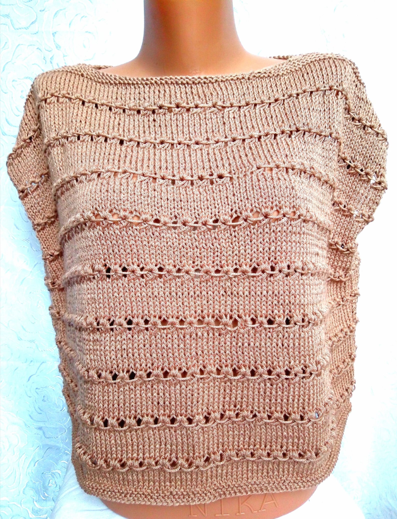 KNITTING pattern TShirt summer Knitting oversized tshirt Etsy