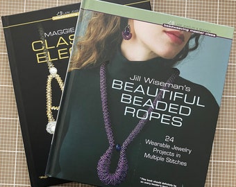 Bücherpaket Maggie Meister/Jill Wiseman, Perlen, Ropes, Handarbeitsbuch, beading patterns tutorials, Anleitungsbuch, Beadweaving Masterclass