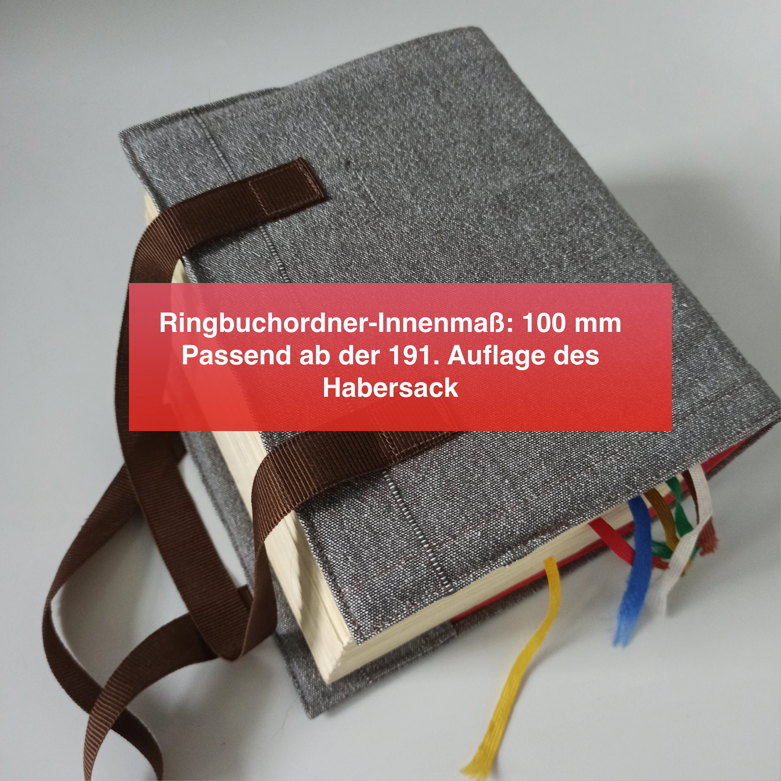Habersack-Tasche GRAUBRAUN Umschlag 100 mm Deutsche Gesetze