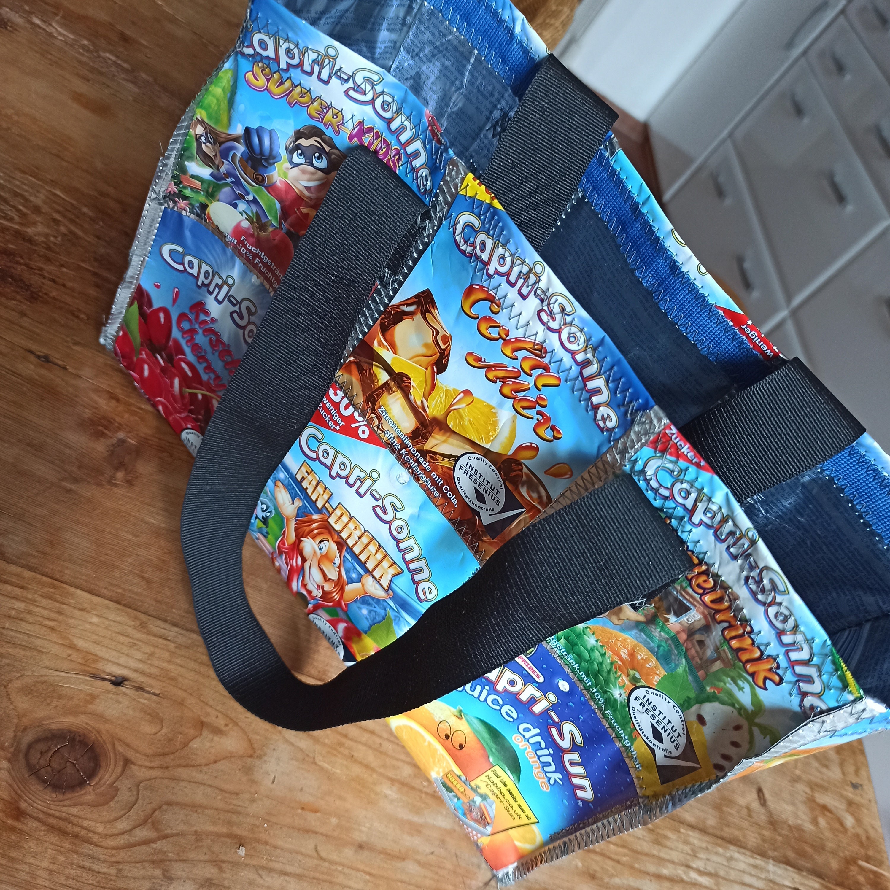 Small Capri-sun Bag Upcycling Sustainable Shopper Shopping Small Capri-sun Bag Upcycling Sustainable Shopper Shopping