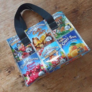 Sewing instructions Capri-Sonne bag WITHOUT material! Capri-Sonne bag upcycling instructions crafting sewing bag