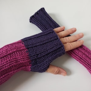 Wrist warmers LILACYCLAM! Cuffs wrist warmers hand warmers wool hand warmers winter knit women's gloves arm warmers thumb hole yoga warm