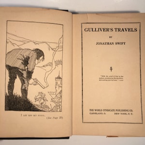 Gulliver&#39;s Travels by Jonathan Swift, Vintage Hardcover