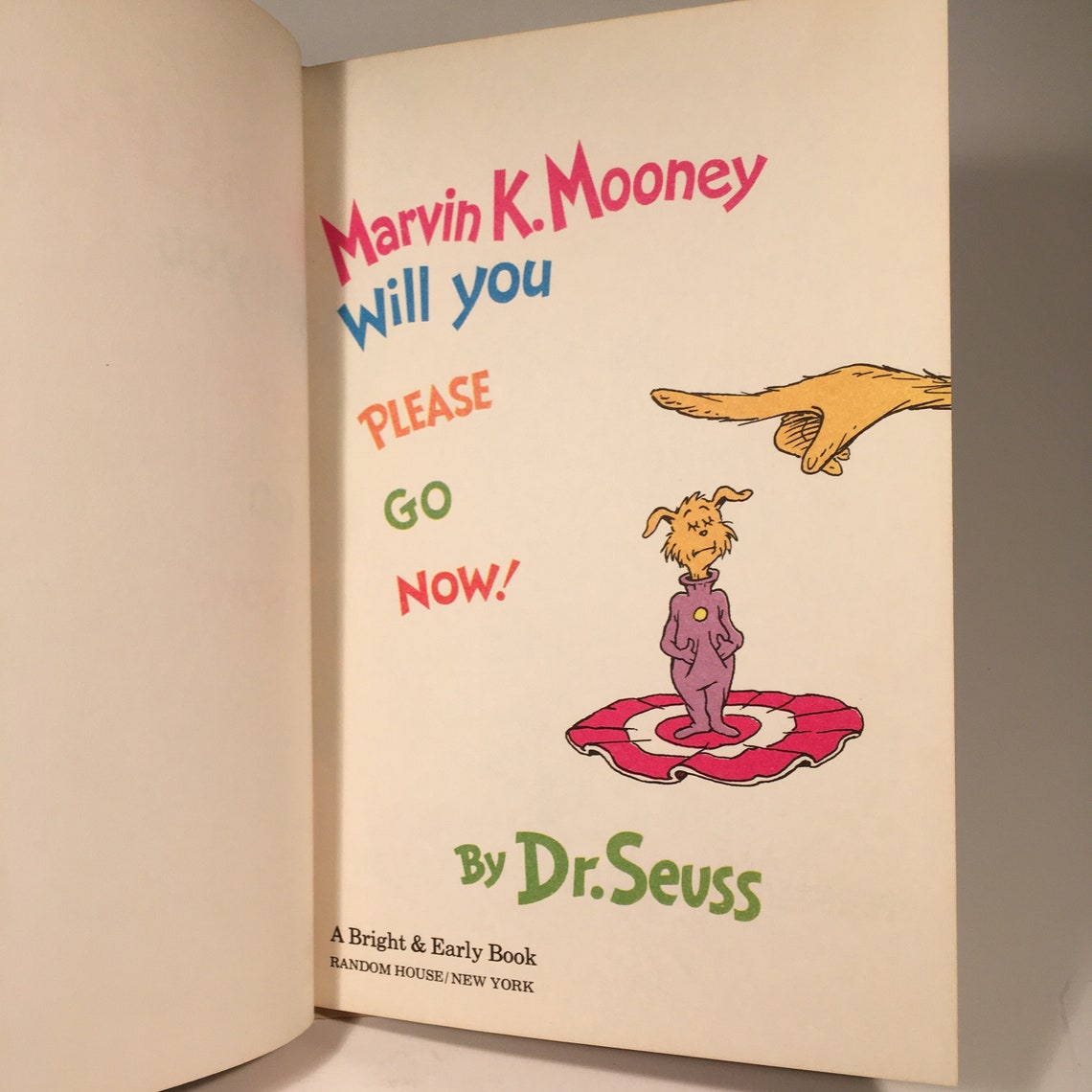 1972 First Edition. Marvin K. Mooney Will You Please Go Now | Etsy