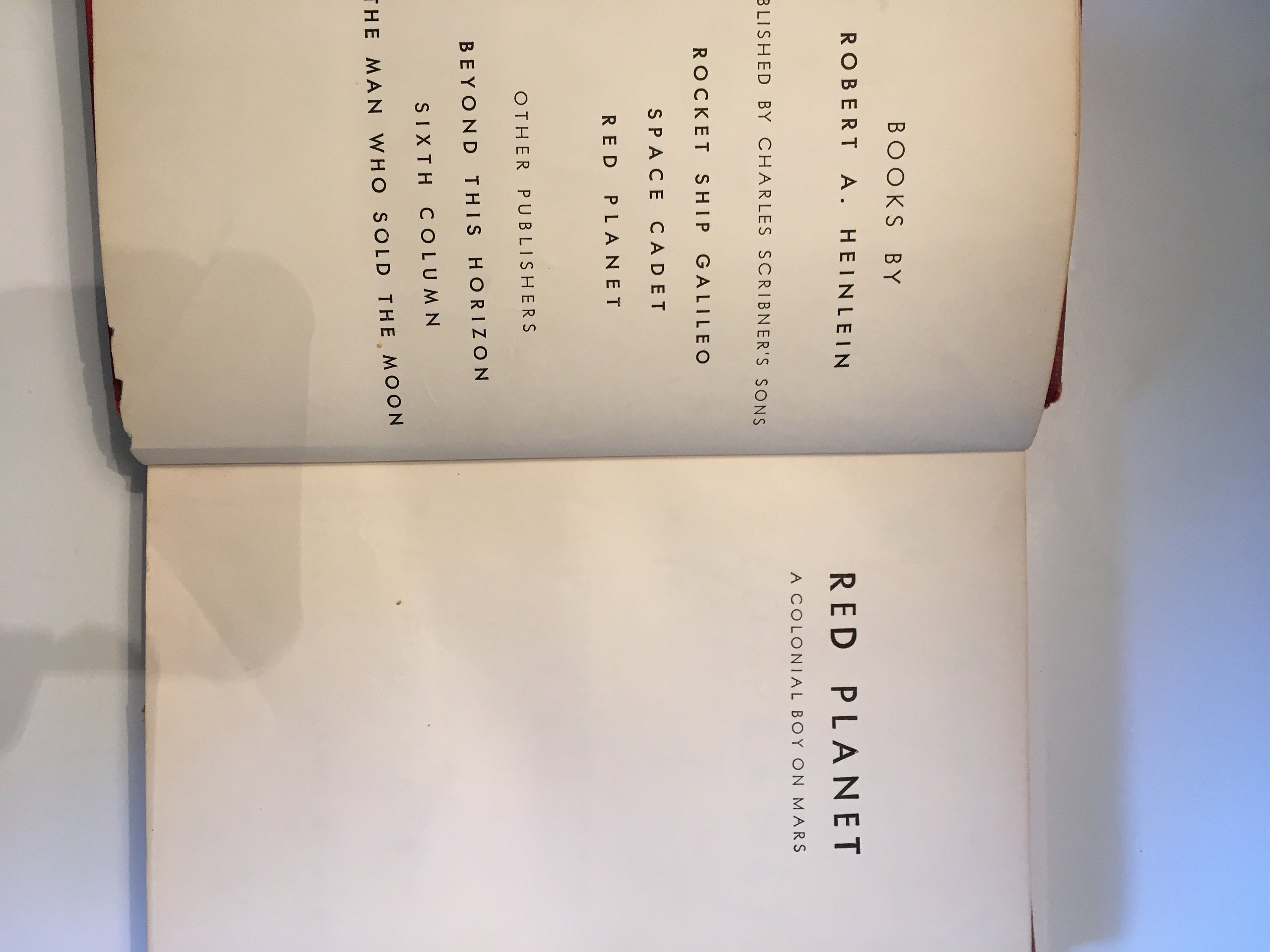 1949 Red Planet By Robert Heinlein Science Fiction Classic Etsy