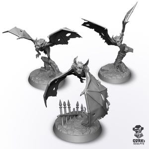 GIANT BATS x3 - Printed - Gork&#39;s Sculpts