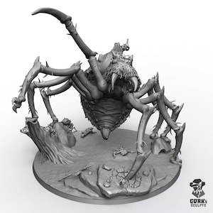 Giant spider - Printed - Gork&#39;s Sculpts
