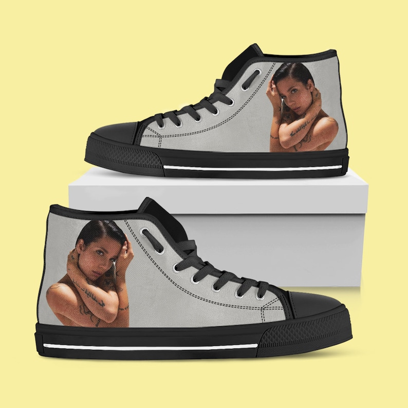 Shoes Unisex Shoes Running Shoes Canvas Hightop Music Canvas Shoes Halsey Hightop Custom Canvas Shoes