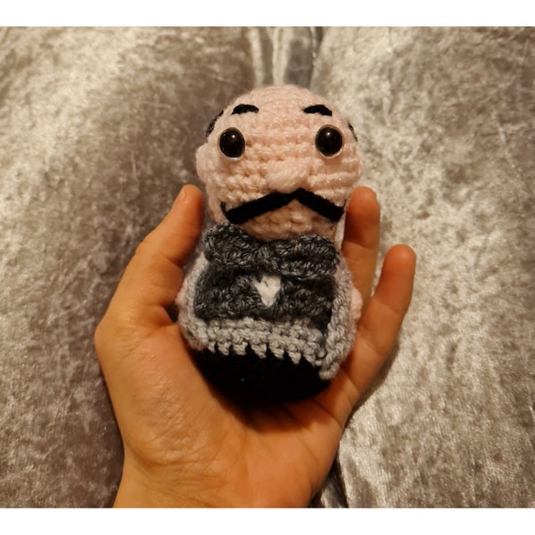 Pocket sized Poirot crochet plush toy