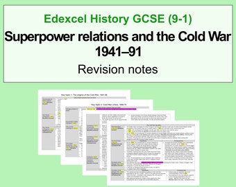 Edexcel-Geschichte GCSE-Revisionsnotizen: Supermachtbeziehungen und der Kalte Krieg