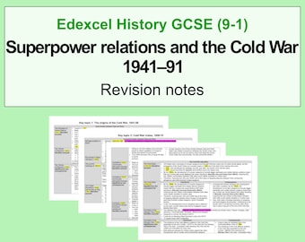 Edexcel History GCSE Revision Notes: Superpower relations and the Cold War