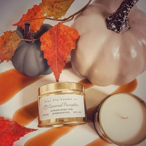 Caramel Pumpkin Soy Candle 100ml Tin Candle