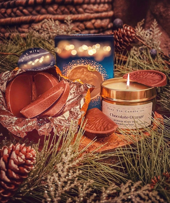 LIMITED EDITION Chocolate Orange Soy Candle 100ml Tin Perfect Gift