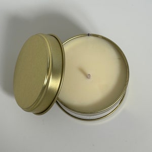 Homemade Candle Hot Cross Bun Scented Soy Tin Candle 100ml Perfect Easter Gift image 3