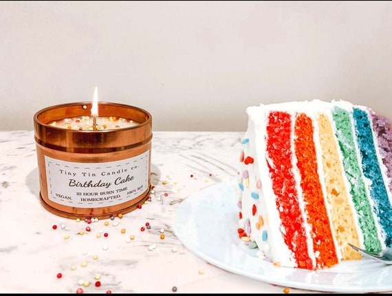Soy Tin Candle Birthday Cake Ideal Birthday Present