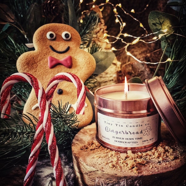 Gingerbread Candles Etsy UK