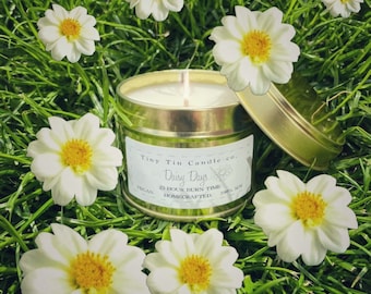 Homemade Candle Daisy Days Soy Tin Candle 100ml