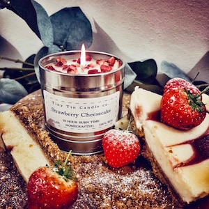 Strawberry Cheesecake Soy Tin Candle 100ml