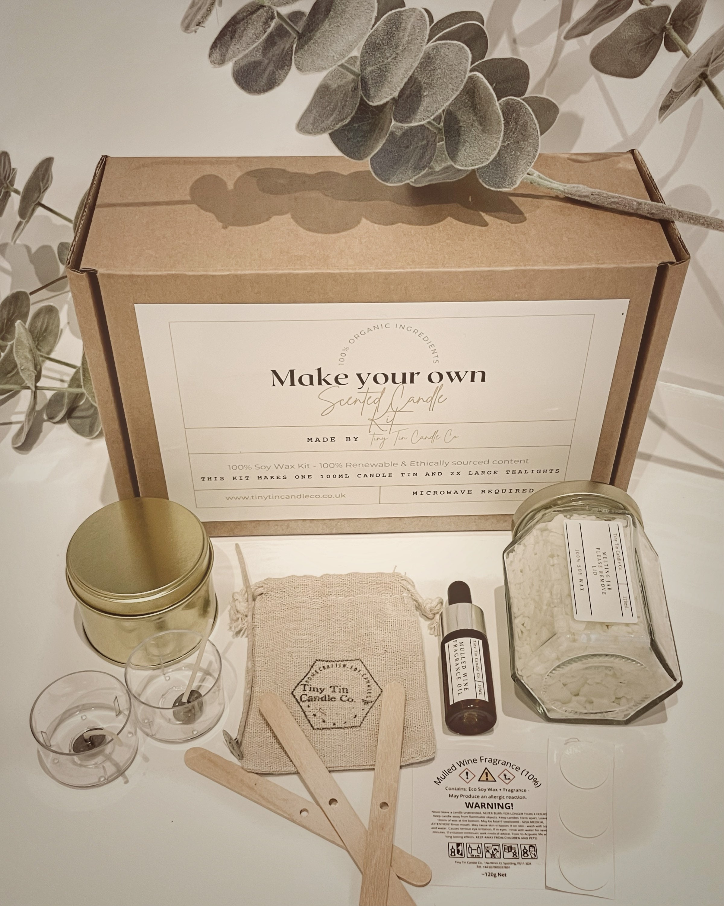 SOY CANDLE Making Kit for Beginners, Make Your Own Soy Candle, DIY