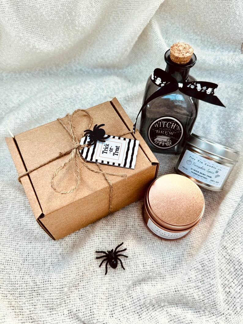 Trick or Treat Candle Surprise Box 2x 100ml Soy Candles Halloween Gift