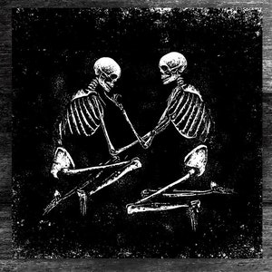 Forever With You. Art Print 8x8. Skeleton Dark Romantic Couple ...