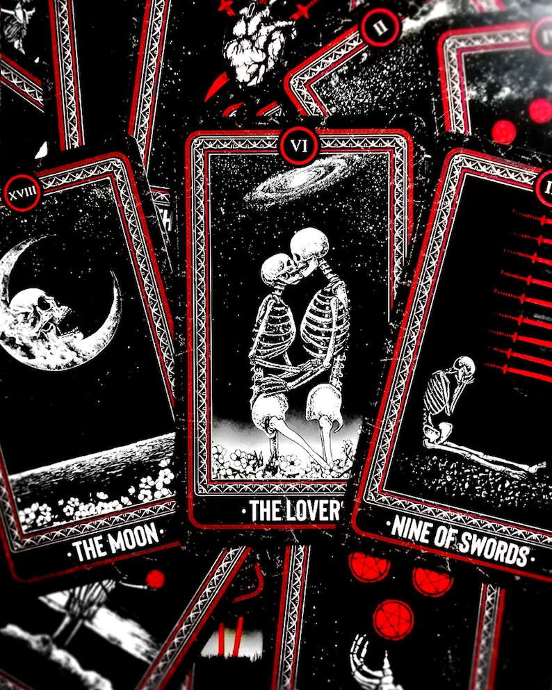 The Bones Arcana Tarot cards. Full deck 78 cards Major and Etsy