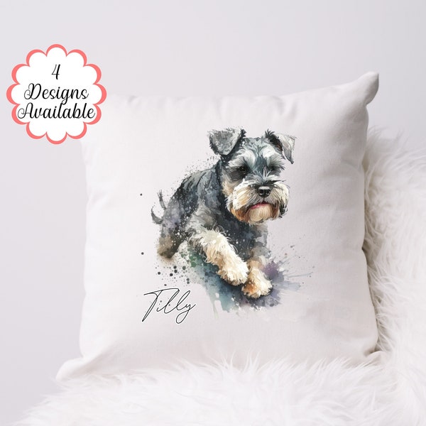 Coussin Schnauzer personnalisé - Le cadeau ultime pour les amoureux des chiens et un hommage à la race bien-aimée de Schnauzer