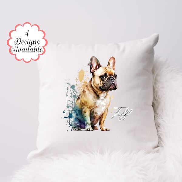 Coussin personnalisé bouledogue français - Le cadeau ultime pour les amoureux des chiens et un hommage à la race bien-aimée de bouledogue