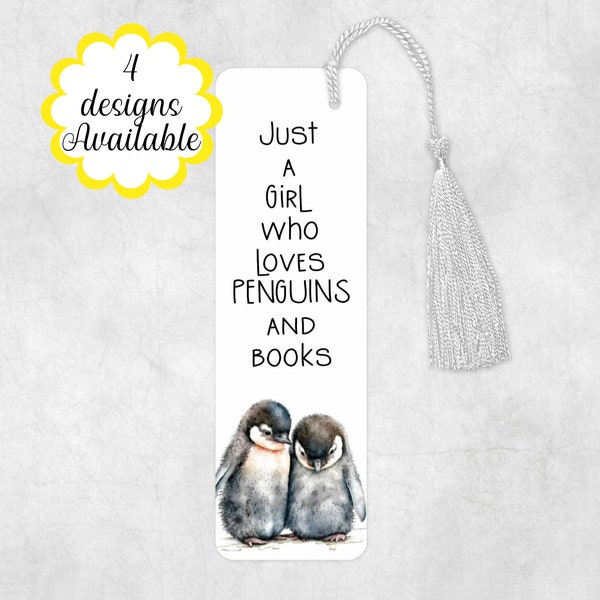 Metal Penguin Tassel Bookmark - Large Custom-Made Bookmark - Book Lover's Gift - Travel Companion.