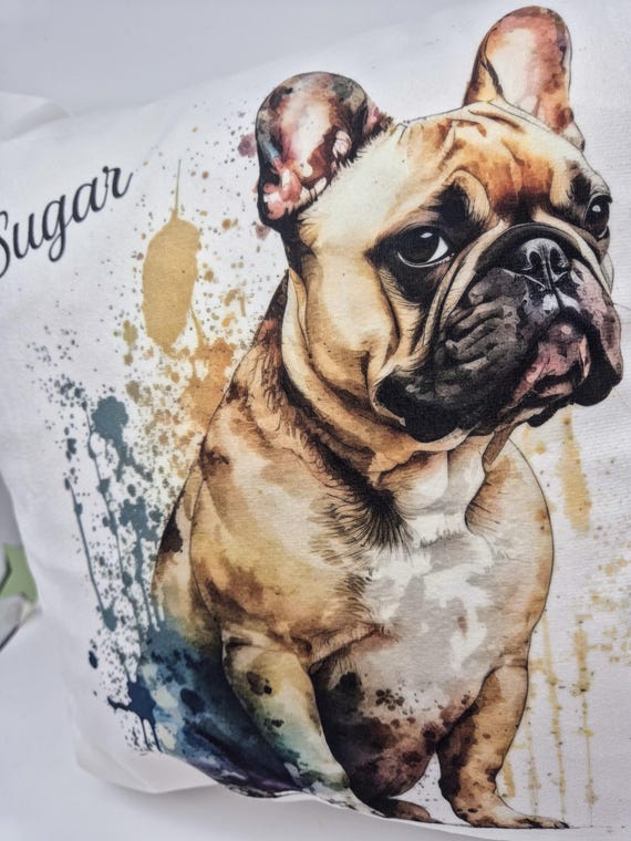 Personalised French Bulldog Cushion the Ultimate Gift for Dog Lovers and a Tribute to the Beloved Bulldog Breed Etsy