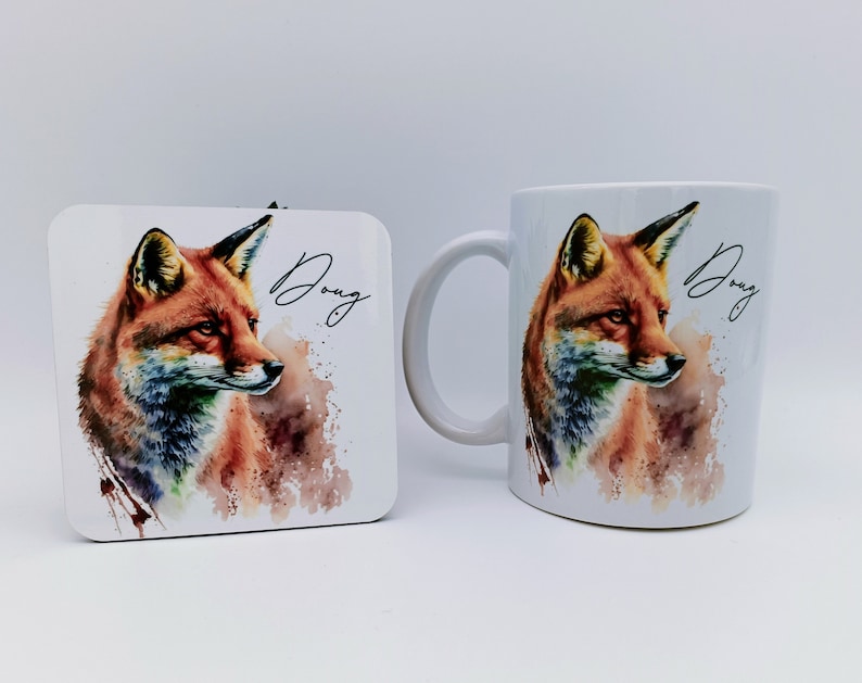 Watercolour Fox Mug