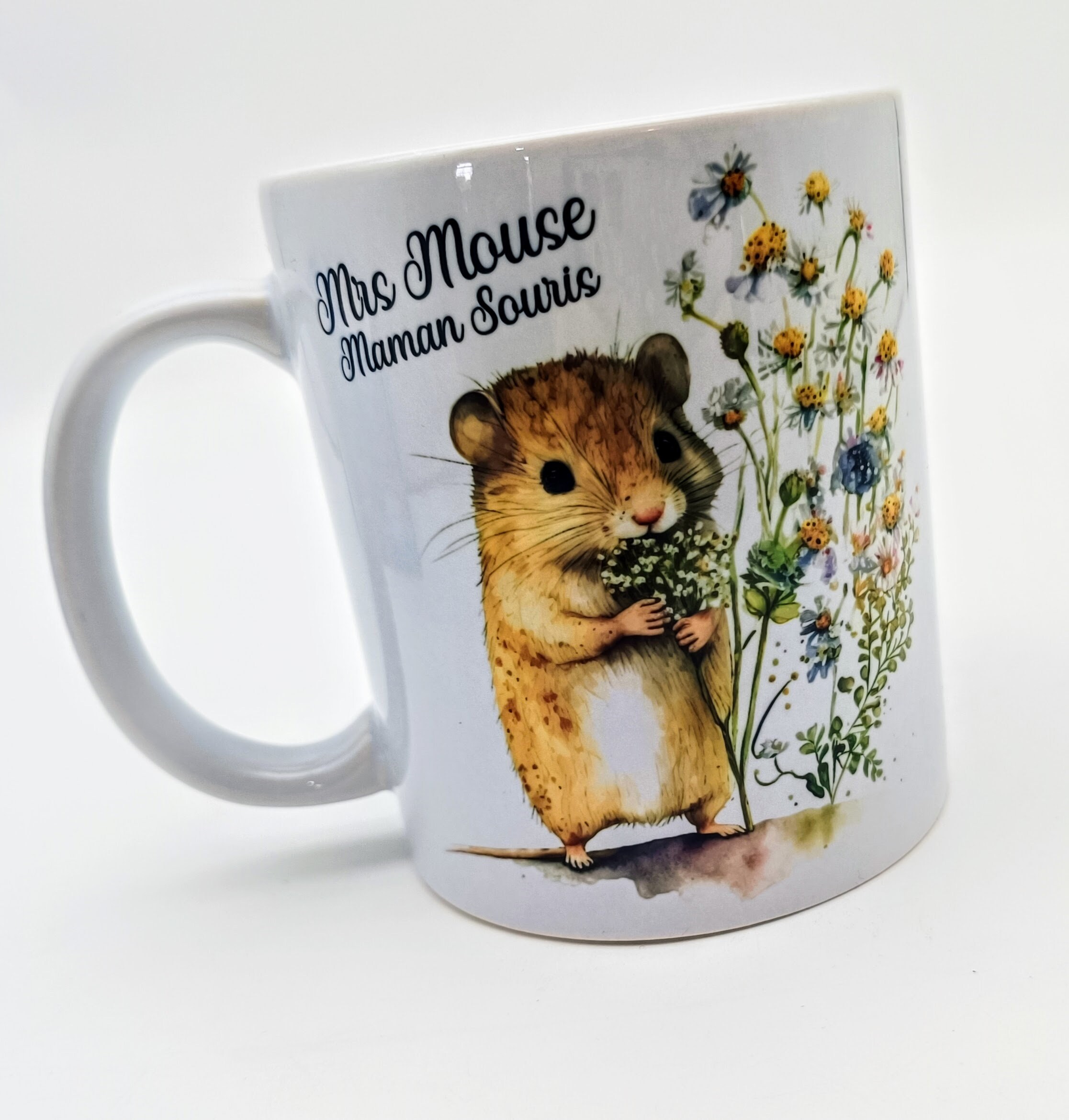 Mug Unique Wrendale Campagne Avec Souris - Porcelaine Multicolore Pour Lave-vaisselle Et Micro-ondes