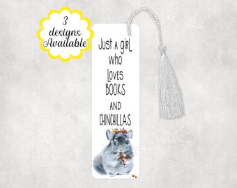Metal Chinchilla tassel Bookmark, large Custom made Bookmark, Booklover Gift, Travel gift.