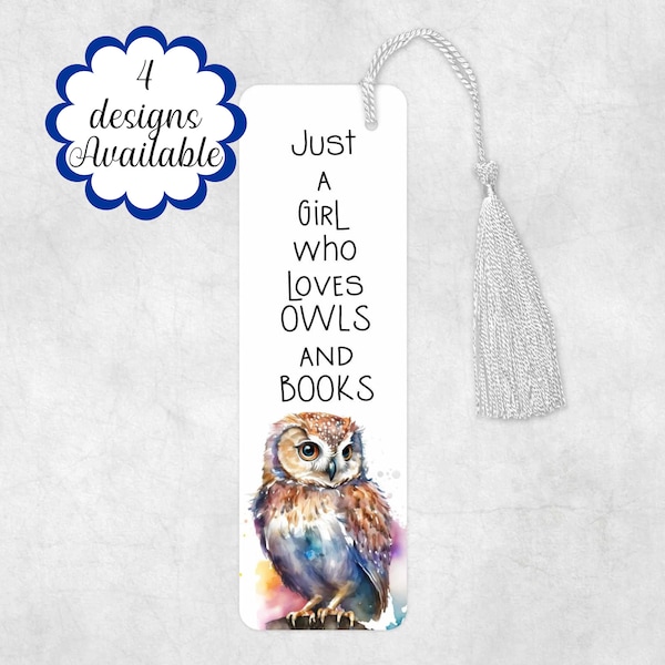 Metal owl tassel Bookmark, large Custom made Bookmark, Booklover Gift, gift for mum. Mum bookmark, owl love. owl gift