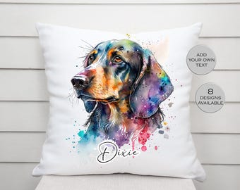 Personalised Dachshund Cushion Cover | Custom Sausage Dog Pillow | Dog Lover Gift | Pet Memorial Cushion