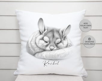 Personalised Chinchilla Cushion – Custom Pet Pillow, Home Décor, Memorial Keepsake