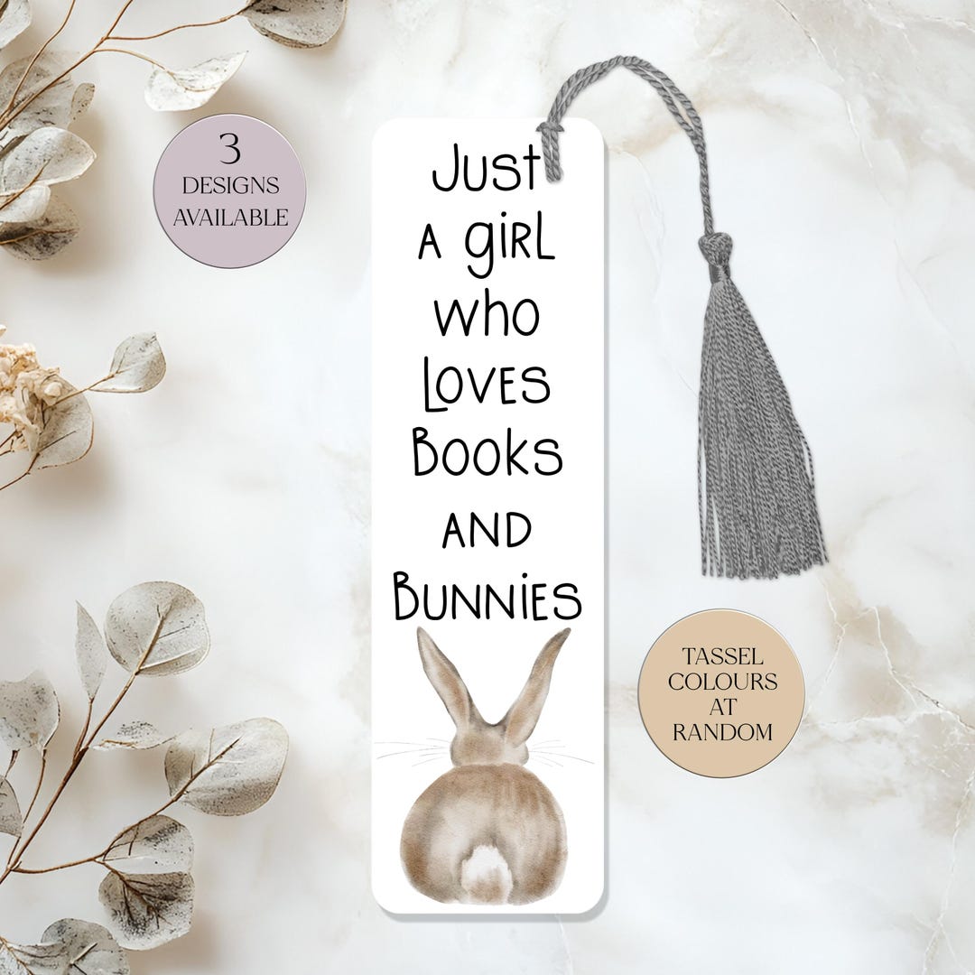 Metal Bunny Rabbit Bookmark: Large Tassel, Book Lover Gift - Etsy
