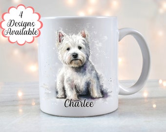 Personalised West Highland Terrier Mug - Dog Lover's Gift - West Highland Terrier Coffee Cup - Gift for Her - Westie Gift